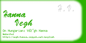 hanna vegh business card